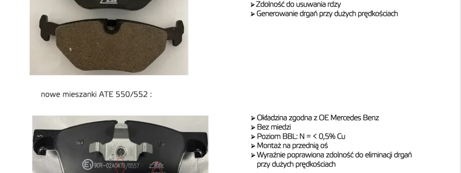 Podgląd noty: Zmiany w składzie mieszanek klocków ceramicznych - nowe oznaczenia