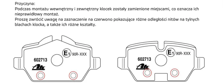 Podgląd noty: Klocki hamulcowe oś tylna 13.0460-2713.2 / 13.0470-2713.2
